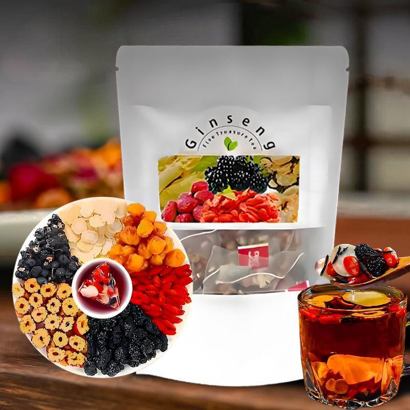 Herbal Wellness Blend - Ginseng Five Treasure Tea Natural Energy