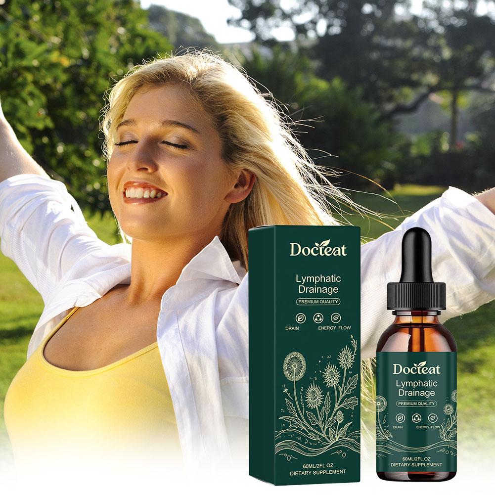 Herbal Wellness Drops - 60ml Docteat Lymphatic Drainage Herbal Drops,