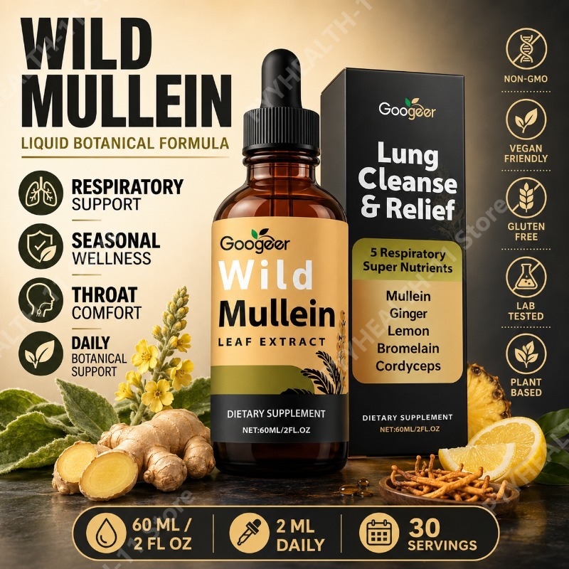 Herbal Wellness Blend - Mullein Liquid Drops Herbal Blend with