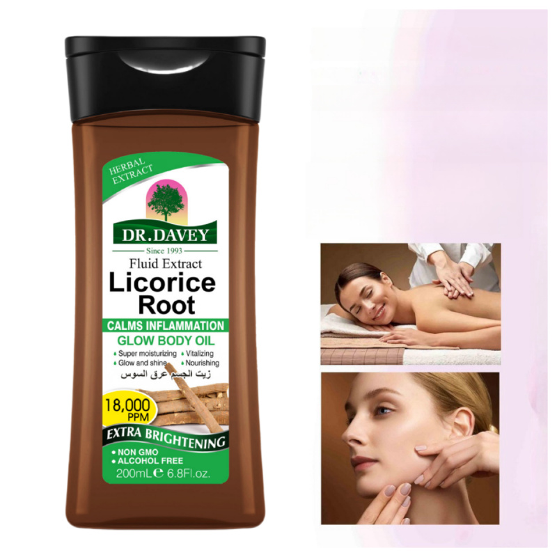 Licorice Root Sticks - 200mlLicorice Body Oil Licorice Root Glow