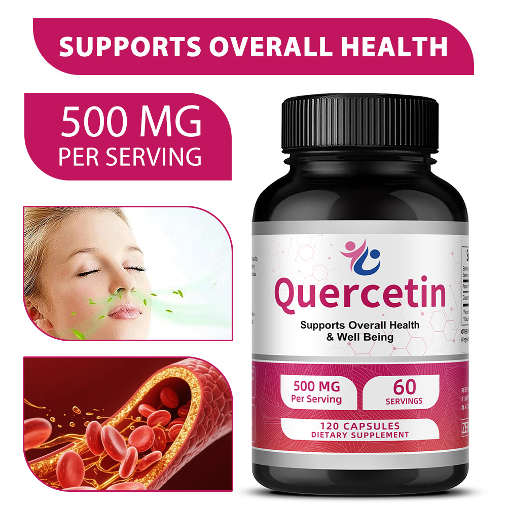 Wellness Quercetin - Quercetin 500mg Capsules, Antioxidant, Daily Immune