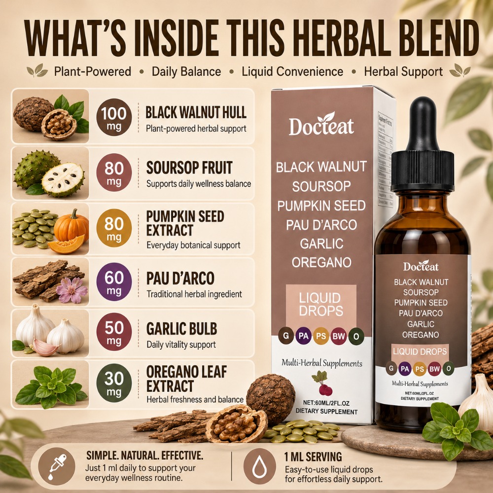 Docteat Black Walnut Soursop L - Herbal Wellness Drops review and price