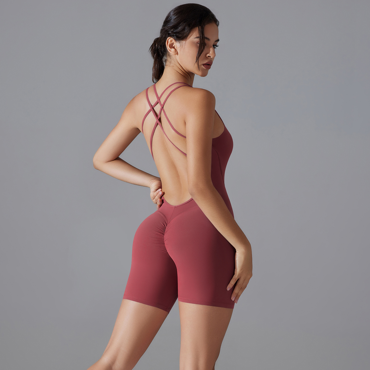 Yoga Set Sexy Backless Sporty  - Herbal Yoga review and price