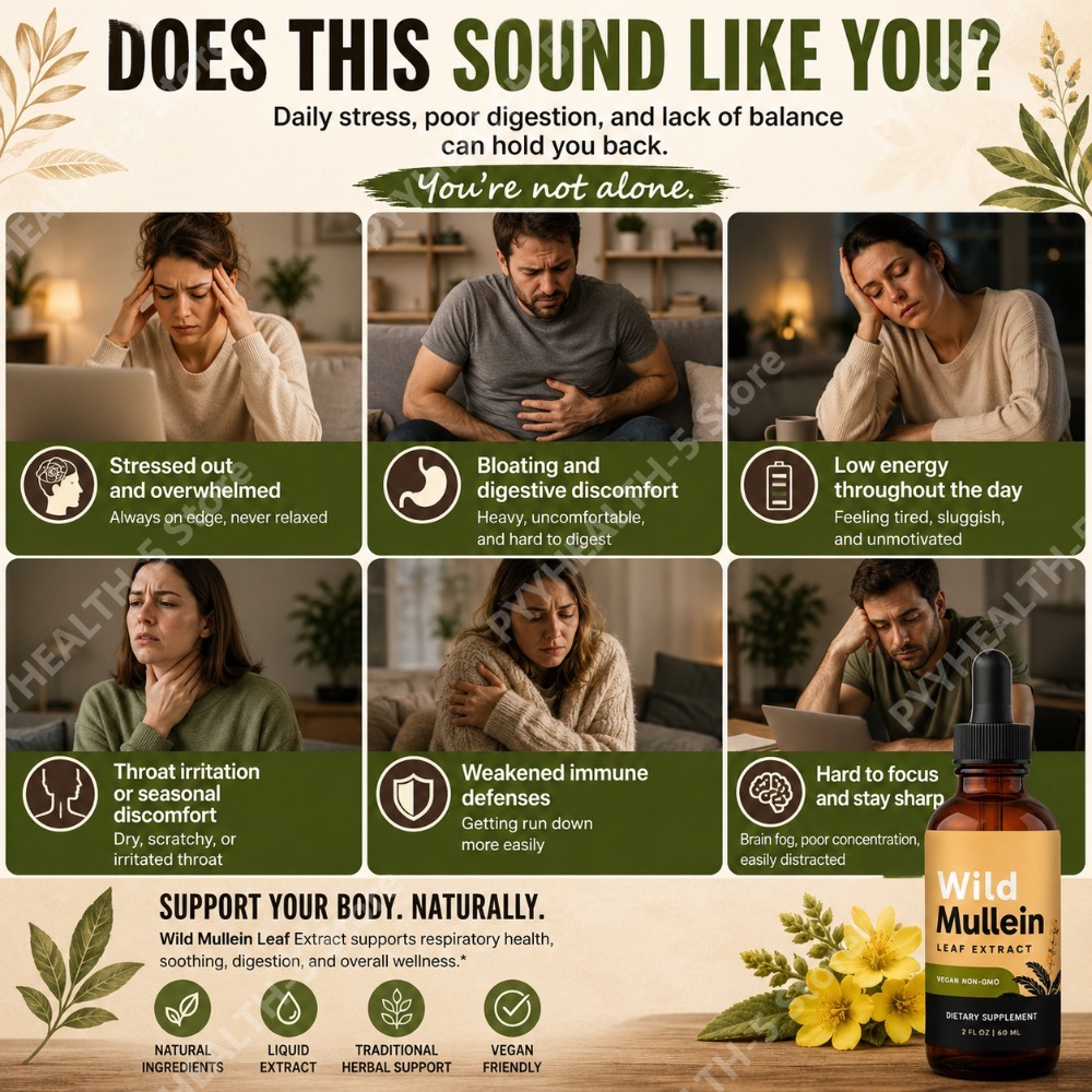 Wild Mullein Leaf Drops with G - Herbal Wellness Drops review and price
