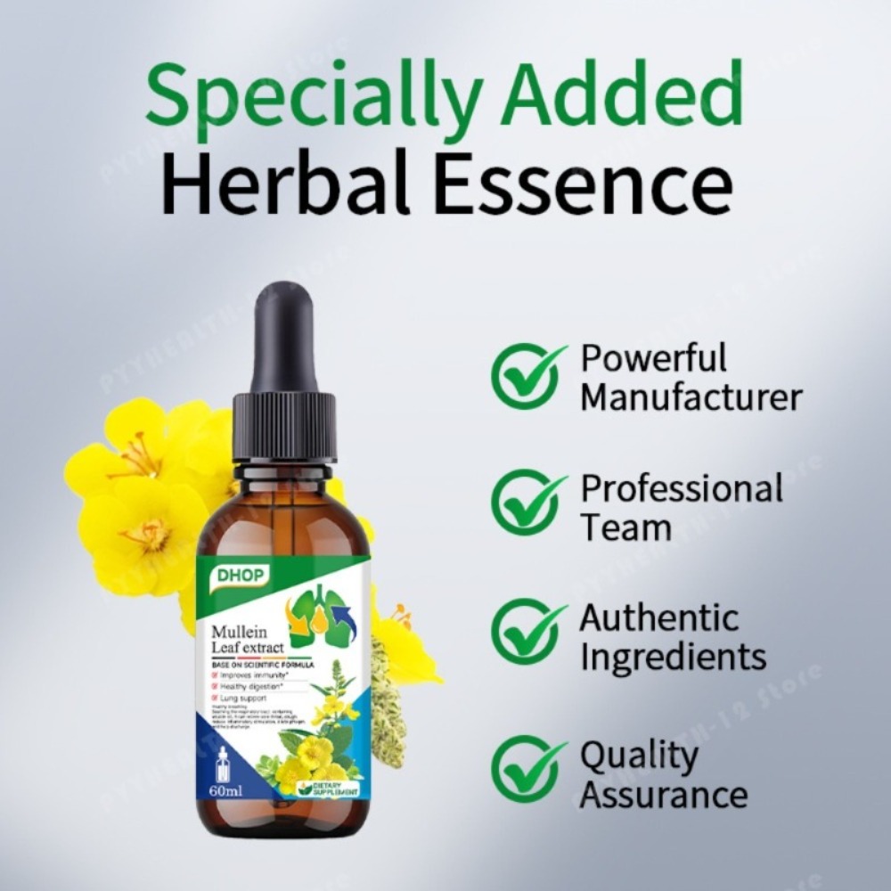 Mullein Leaf Extract Drops 60m - Herbal Wellness Drops review and price
