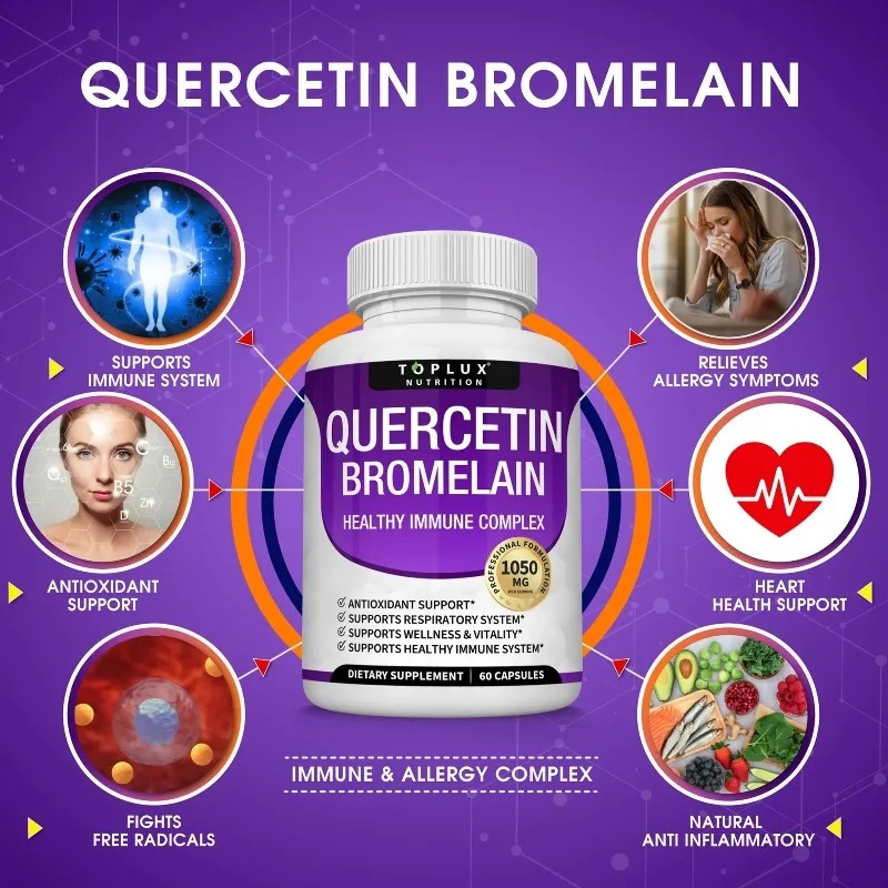 Quercetin & Bromelain Capsules - Wellness Quercetin review and price
