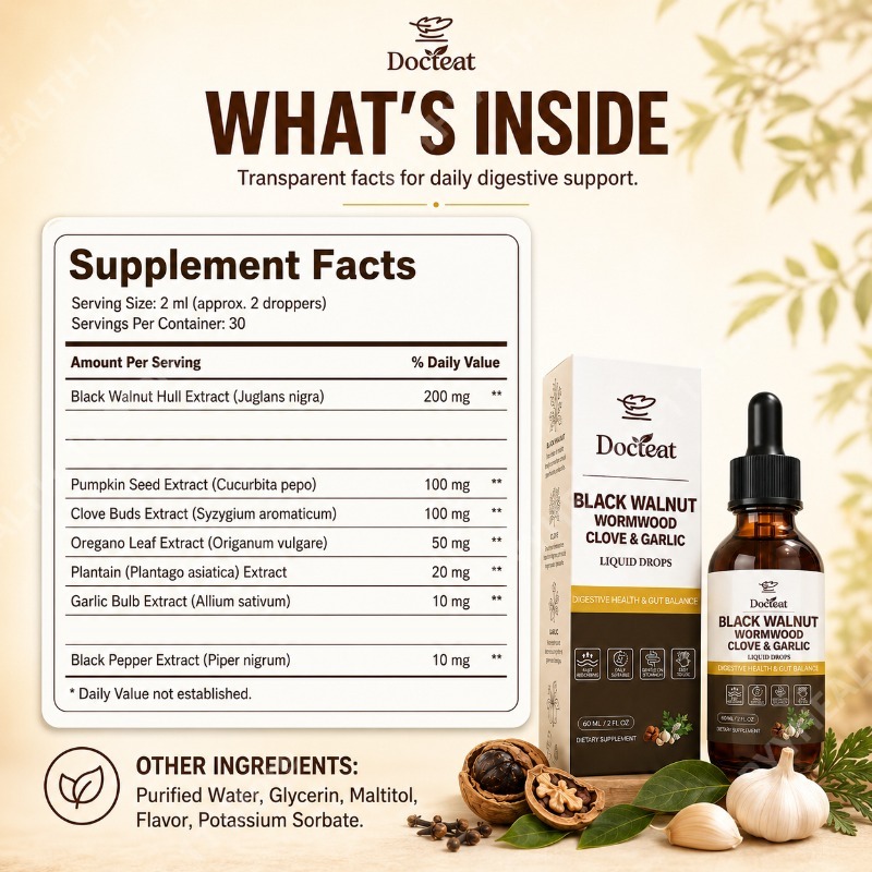 Black Walnut  & Clove Liquid D - Herbal Wellness Blend review and price