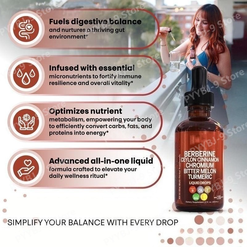 Berberine Chromium Turmeric Gi - Herbal Wellness Drops review and price