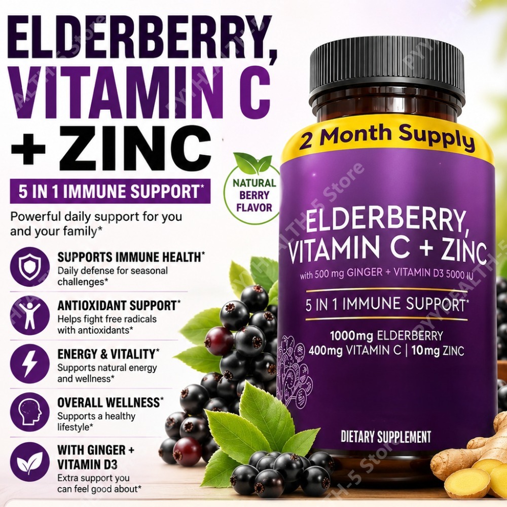 Elderberry Capsules with Vitam - Herbal Wellness Blend review and price
