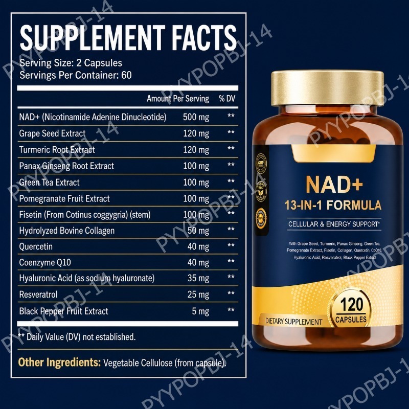 NAD+ 500mg 13-in-1 Capsules wi - Wellness Quercetin review and price