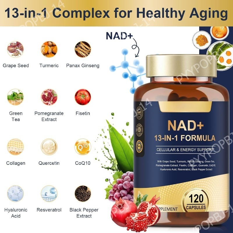 NAD+ 500mg 13-in-1 Capsules wi - Wellness Quercetin review and price